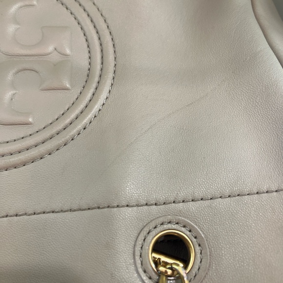 Tory Burch Nude Quilted Tote - Picture 8 of 15